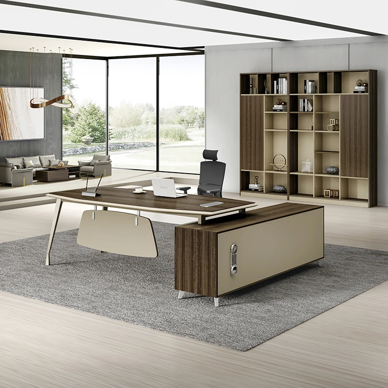 Lady Boss Executive Office Desks Director Manger Ceo Table Office Furniture L Shaped Wooden Desk