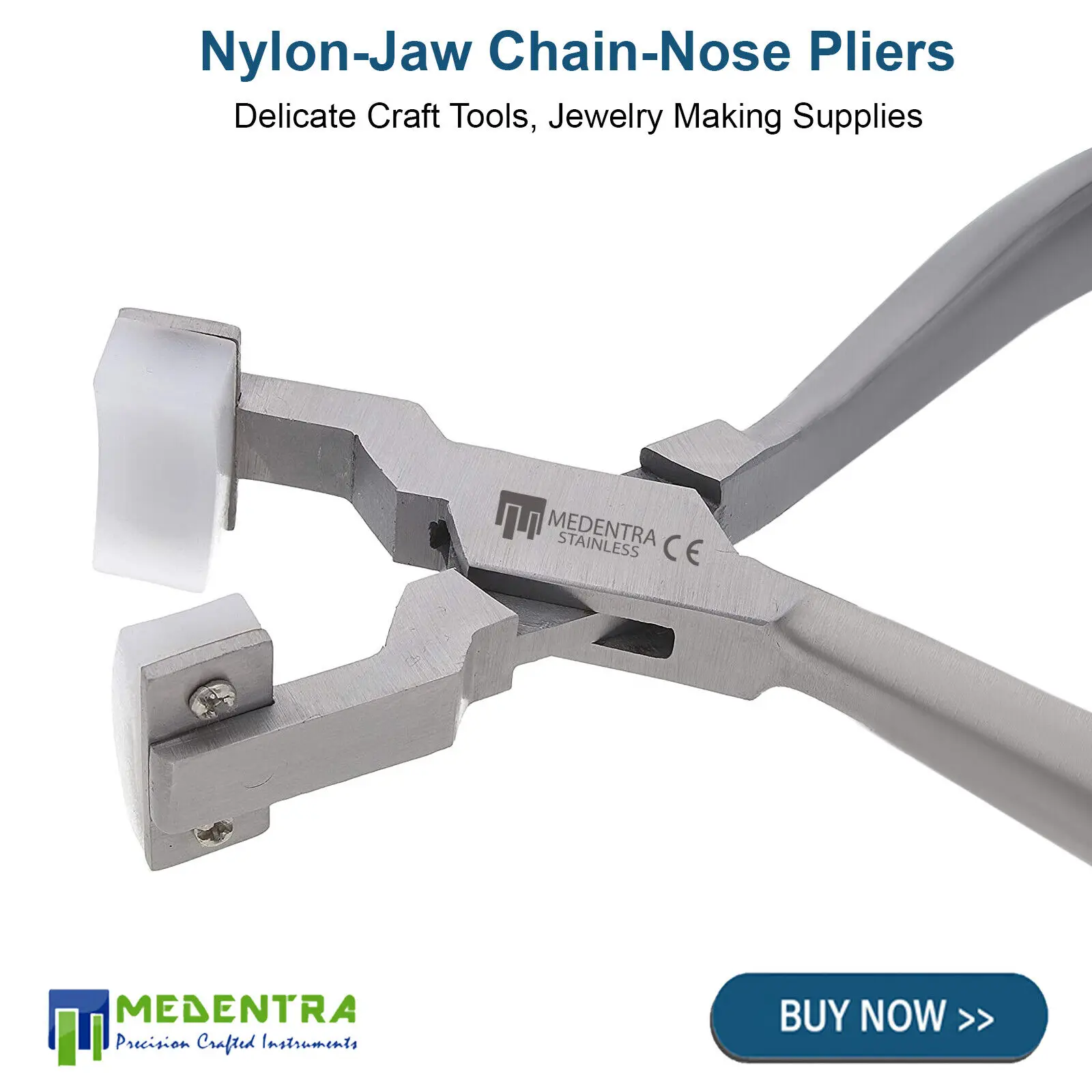 NYLON JAW CLAMP WITH CHAIN BEAKS, DELICATE CRAFTS, JEWELRY CLAMPS