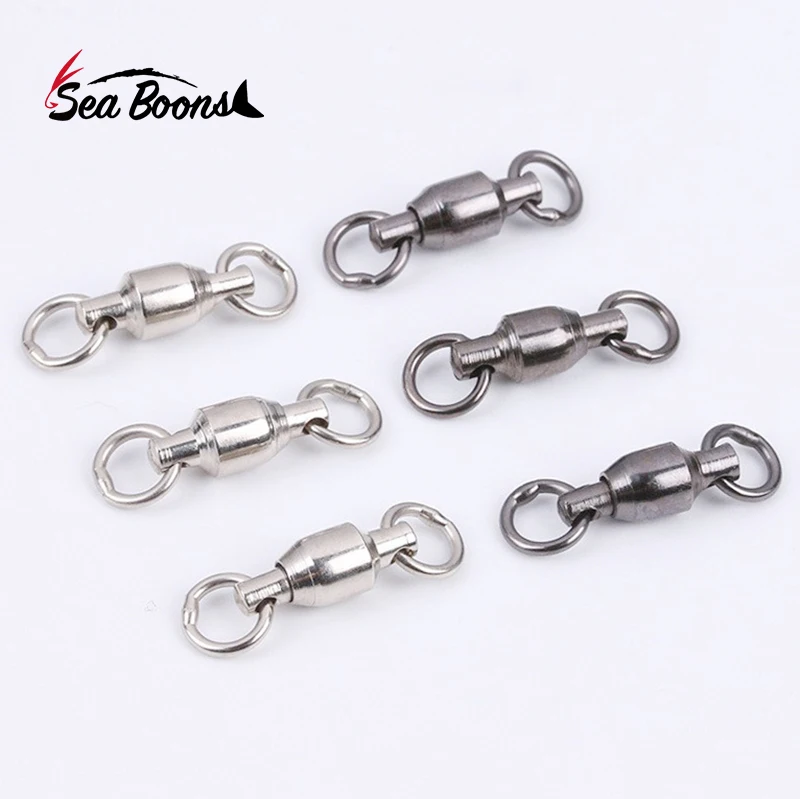 Wholesale 0#-10# strengthen Stainless Steel Ball Bearing Swivel With Solid Ring Fishing Accessories