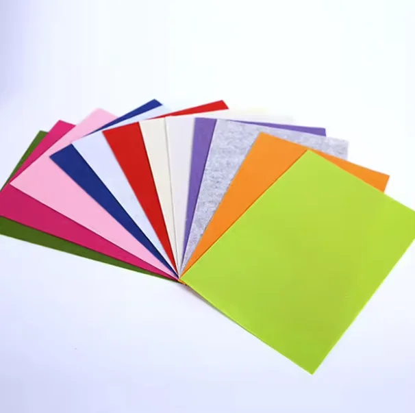 Colorful needle punched nonwoven felt carpet felt roll needle punched non-woven for handcraft