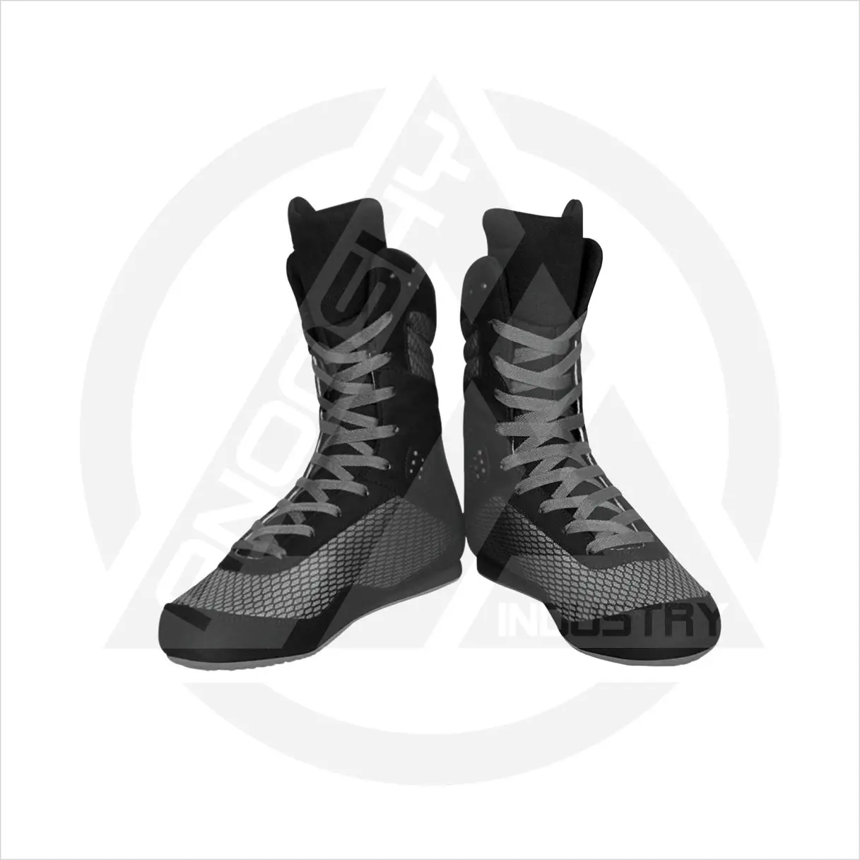 Customized High Top Boxing Wrestling Shoes Fashionable Training Leather Rubber Men Women Original Leather/Artificial Leather