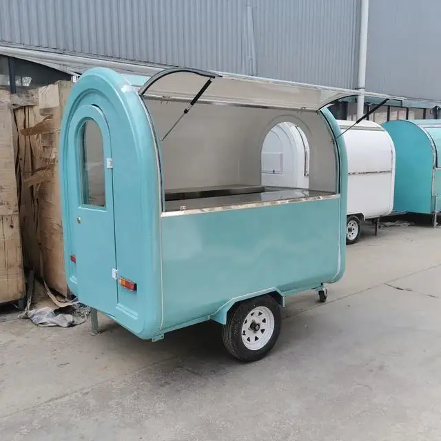 Small Outdoor Catering Mobile Street Food Truck New Mobile Street Food Trailer Kiosk Design for Street Food Vending Cart