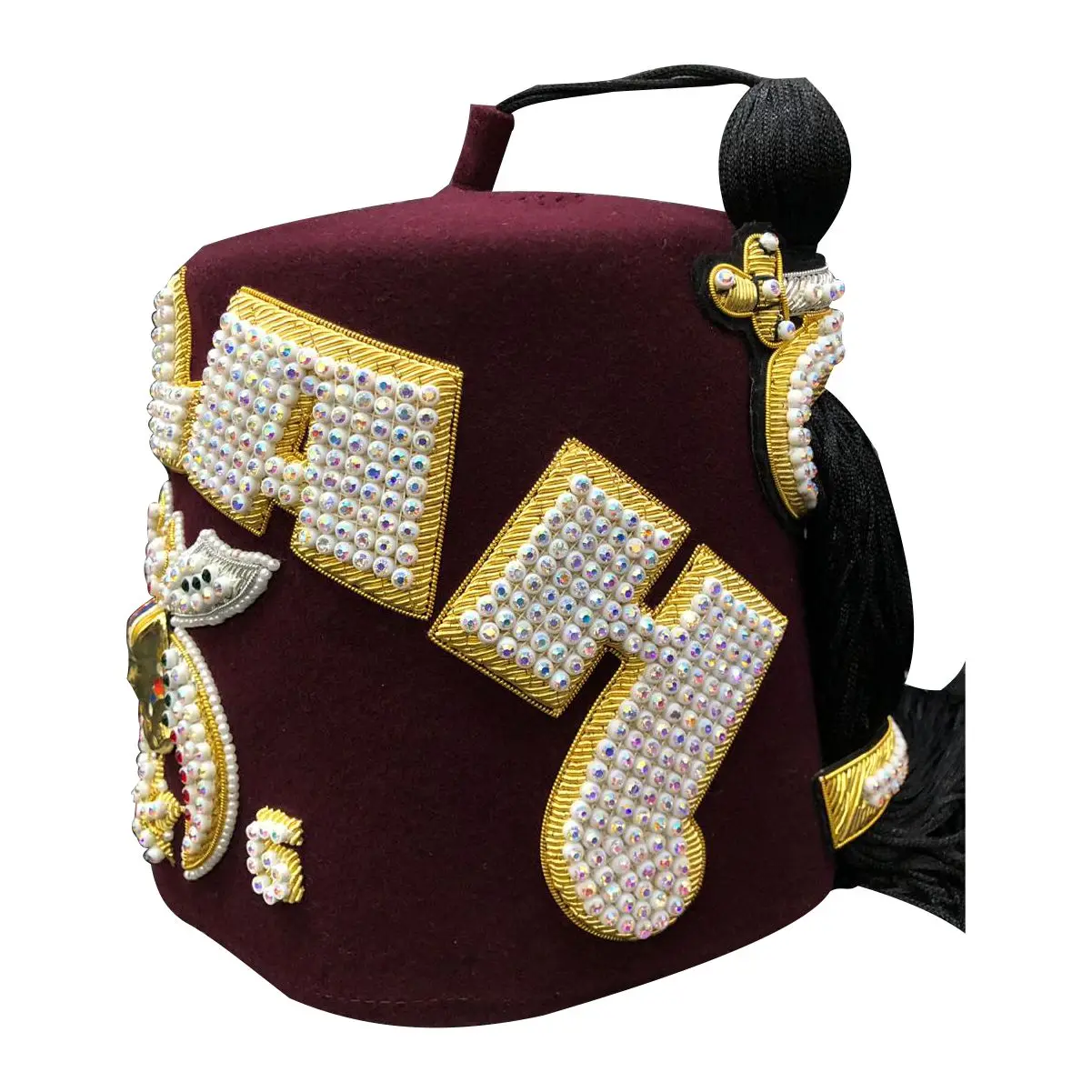 Brand New 2023 Customized Shrine Fez High Quality Custom Temple Maroon Shriner Fezzes