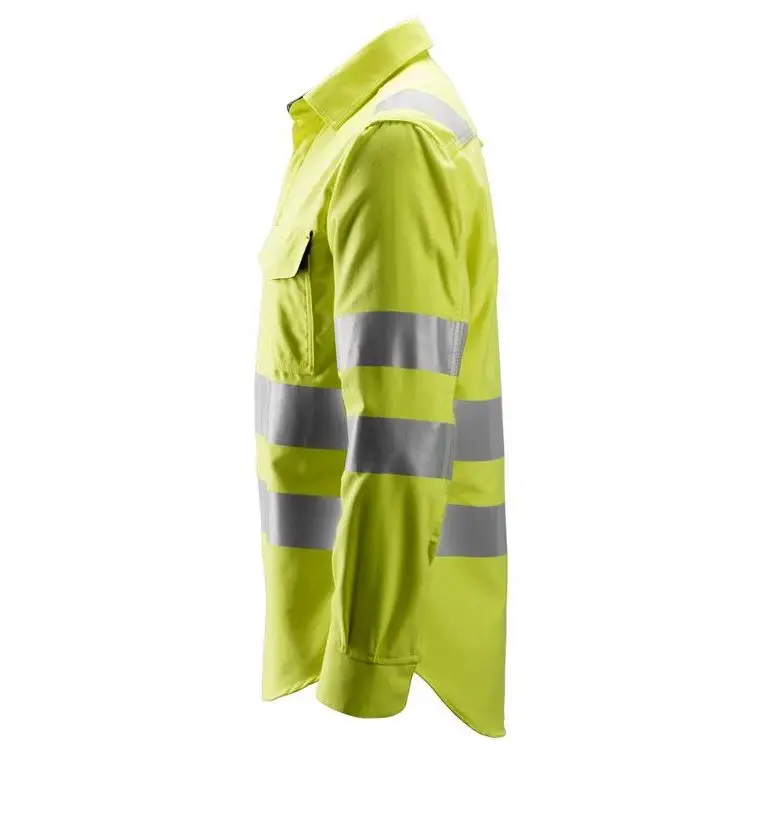 Customize Work Wear High Visibility Polo Shirt Reflective Safety Clothing With Reflector Construction Uniform Shirts