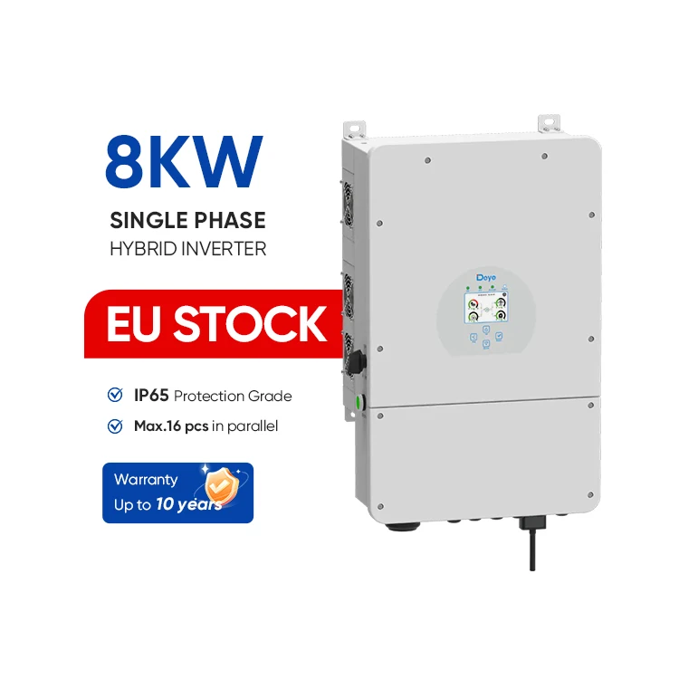 EU warehouse deye 8 kw hybrid inverter 8000W deye hybrid inverter 10kw solar inverter single phase 220v for house