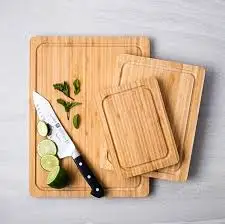Direct factory wholesale Bamboo cutting board for kitchen customization OEM/ ODM CNC cutting for Meat, Veggies Serving Board