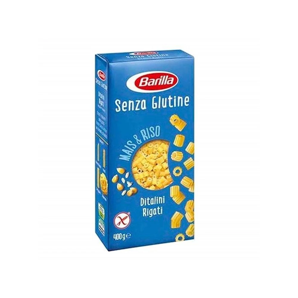 Italian Elegance Unleashed Barilla Ditalini Rigati Senza Glutine 400g - Premium Angel Hair Pasta for Culinary Perfection