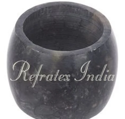 Marble Napkin Rings Set Hexagon Shape Grey Stone Tissue Holder From Refratex India