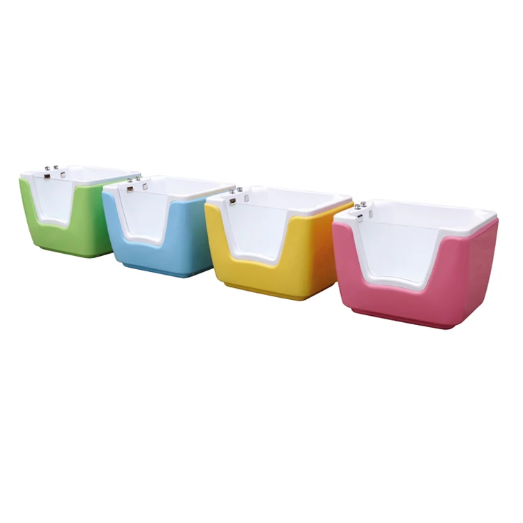 Water Massage Jets Baby Spa Bath Freestanding  Baby Bath Tub Portable Kid Bath