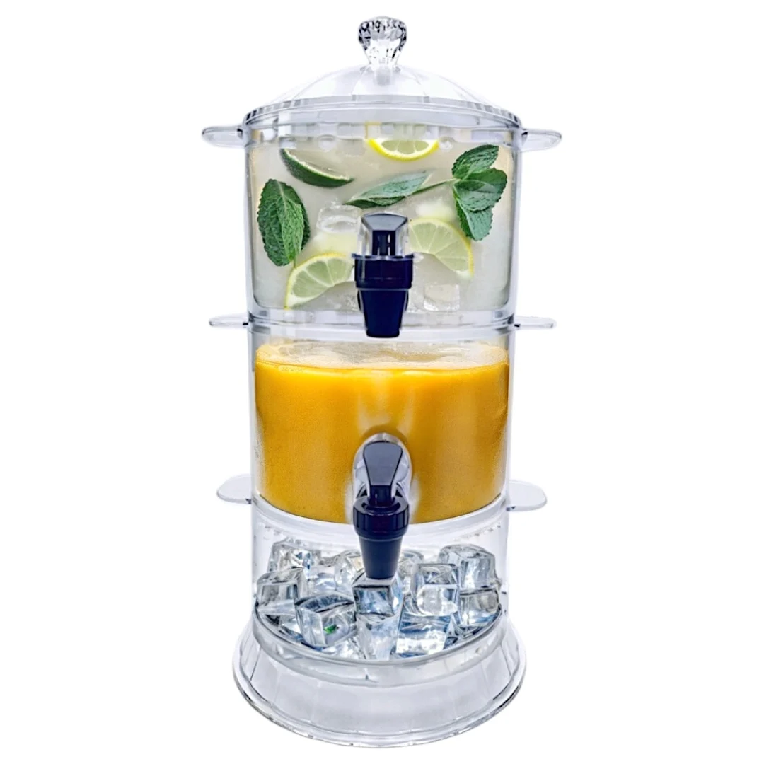 Двухуровневый диспенсер для напитков в башне, для вечеринок, для коктейлей, напитков, соков, разных вкусов