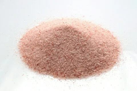 Edible Dark Pink Salt Free Flow 2-3 mm Crystal Salt, in Powder Form and in Fine Form