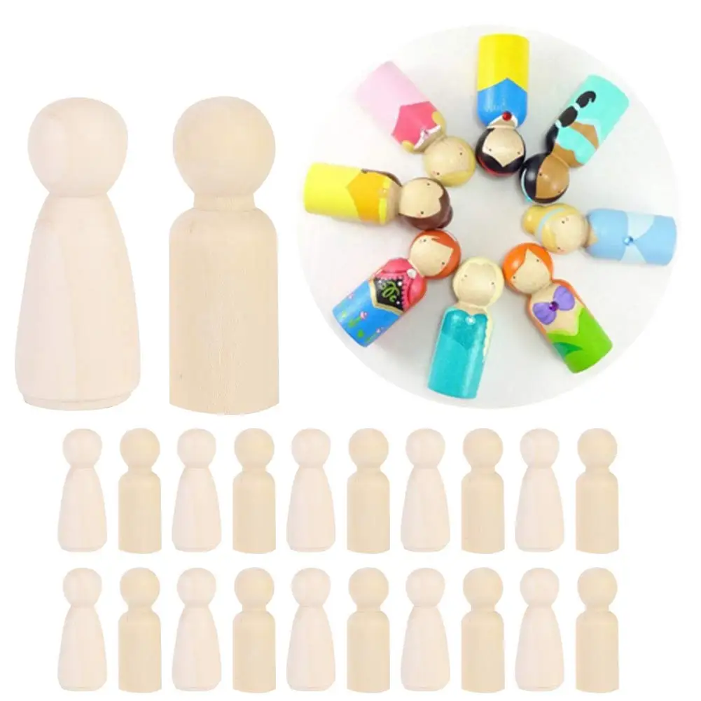 Vietnamese Wooden Doll - Eco-Friendly, Natural Wood, Safe for Kids, Perfect for Decor and Creative Play, Wholesale Price