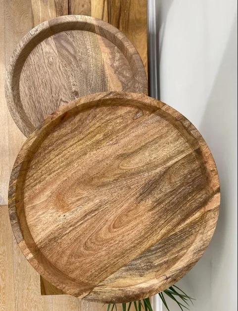 Wooden Top Metal Side Table Set Of Two Creative Stylish Fancy Table Customized Shape And Size Decorative Metal Side Table