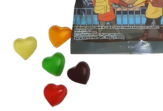 NEW Product Yupi Gummy Candies  80gr Love Gummy Soft Chewy Candy Fruity Sour Sweet Trending Candy