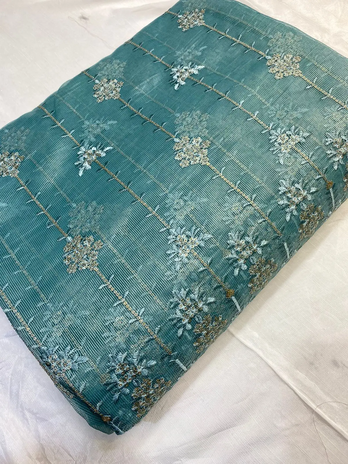 Ssumaira Collection 3 Piece Unstitched Ladies Suits Luxury Embroidered Sequins and Zari Khaadi Net Summer Season Fabric