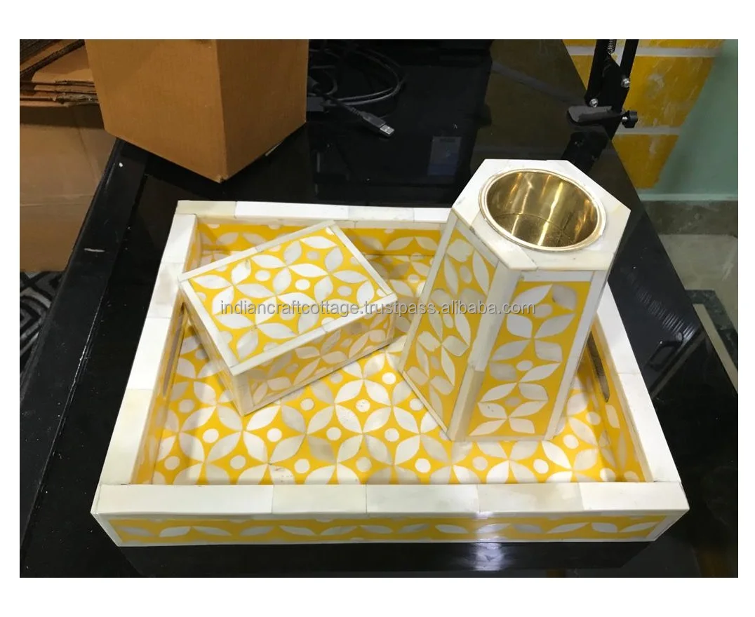 New High Quality Acacia Mango Wood Handmade Wooden Tray For Home And Hotel