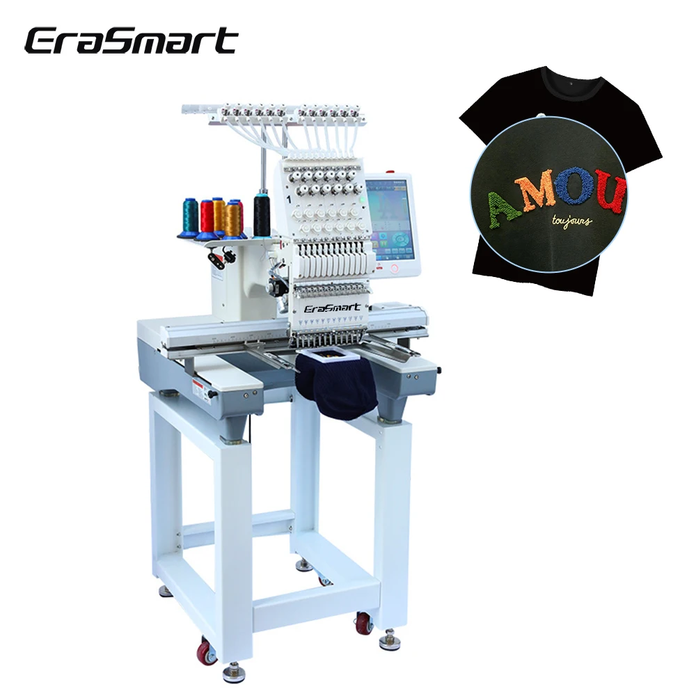 RTS 2024 Erasmart портативная швейная вышивальная машина 1 головка маленький колпачок детский замок компьютерная