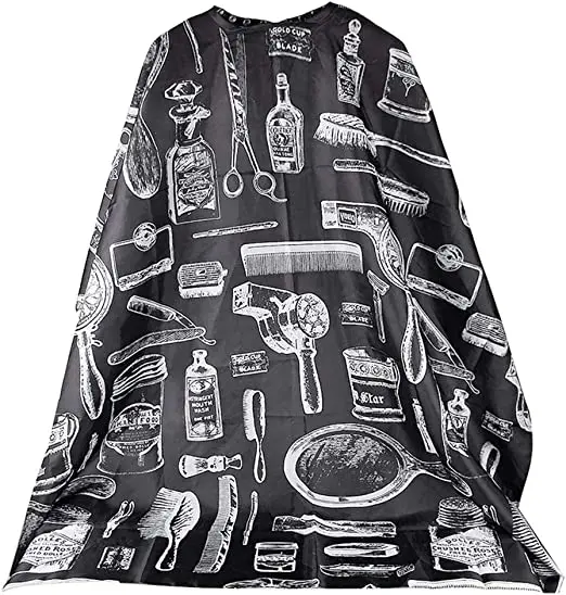 High standard Hairdressing Cape with Customized sublimation printing waterslip & washable Haircut Cloak Cutting Cloth Easy to Use easier to use