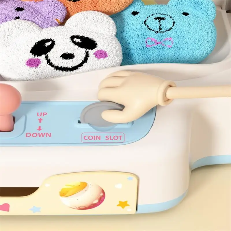 Mini Claw Machine Game Toy with Light and Sounds, Electronic Claw Toy Candy Grabber Machine for Kids Christmas Gifts