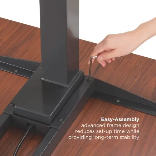 M07-23DL 2-Leg L-shaped Dual-Motor Sit-Stand Computer Desk Frame Electric Adjustable Standing PC Computer Table