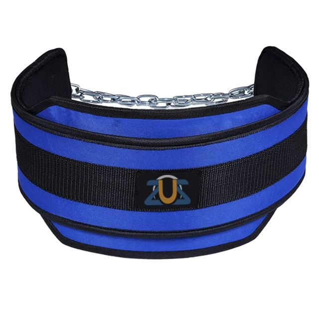 Custom Wholesale Neoprene Dipping Belt with Heavy Duty Chain for Weightlifting & Chin Ups Adjustable Durable Gym Accessory
