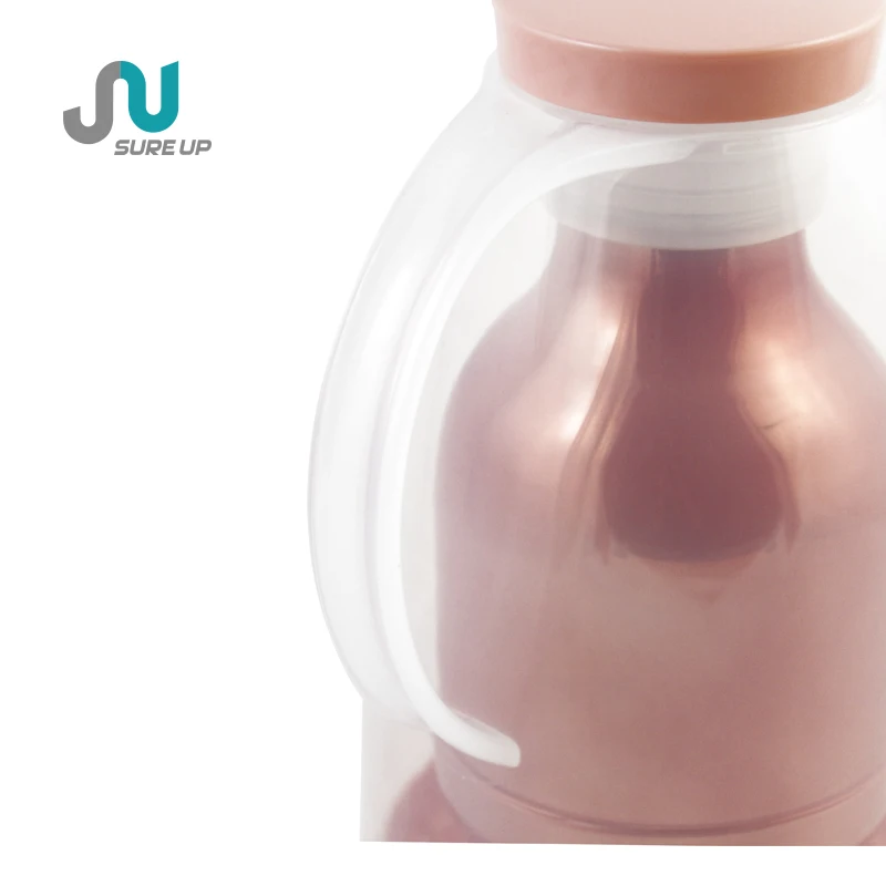 Portable Transparent Plastic Body Glass Refill Coffee Pot Insulated Thermos Vacuum Flask