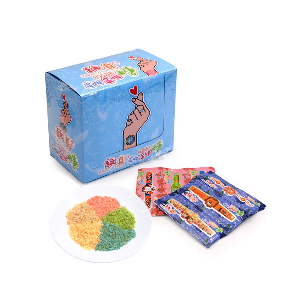 OEM ODM фруктовый ароматизатор всплывающие конфеты с часами игрушка для татуировки Халяль прыгающие конфеты сладкий Забавный