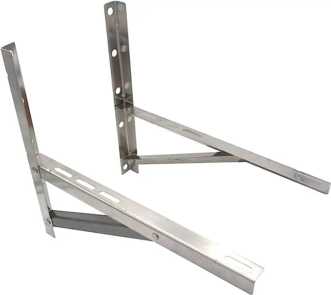 Modern L Type Wall Shelf Bracket Stainless Steel Heavy Support for Home Office HVAC Parts Air Conditioner