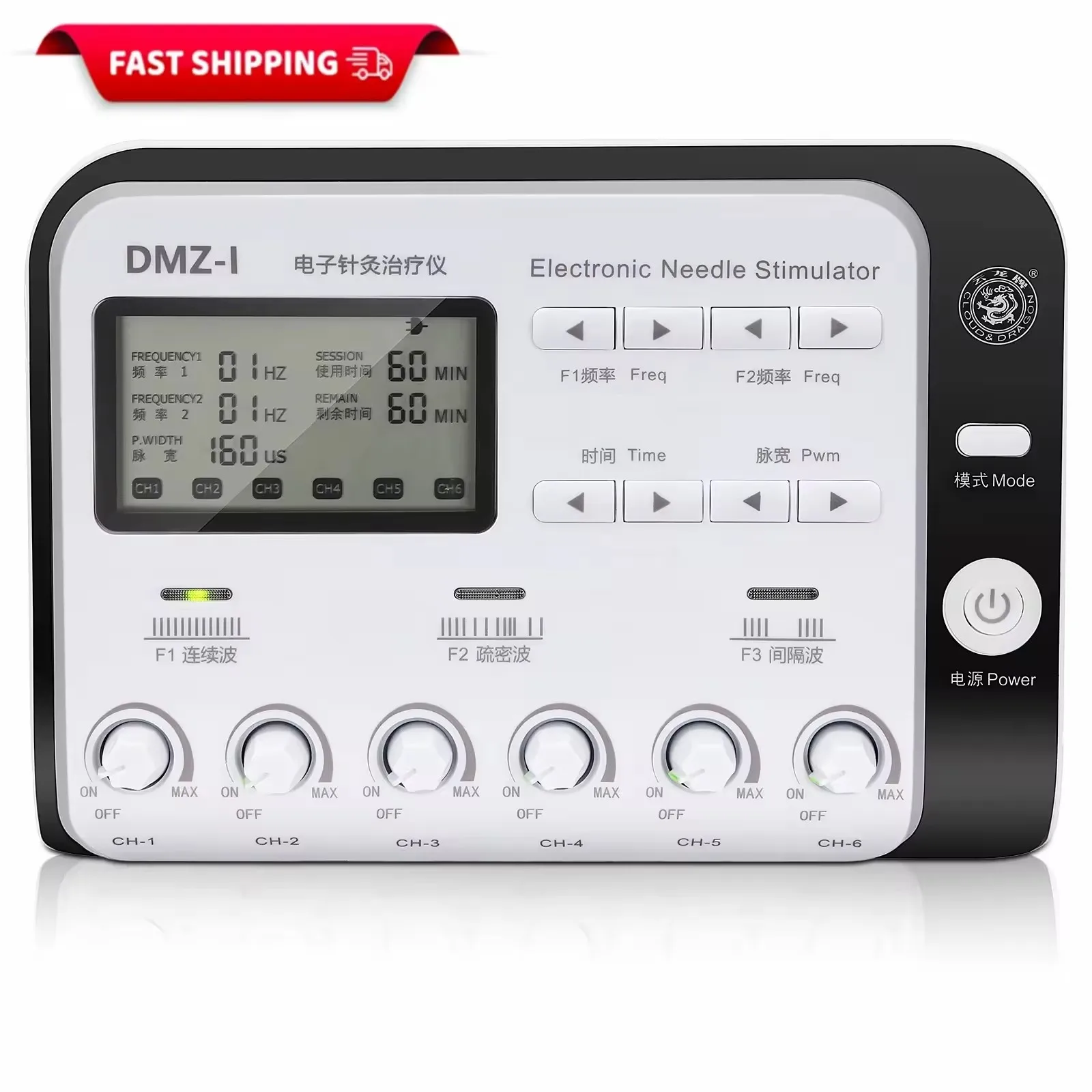 TENS Machine Relax Massager Device 6 Output Electric Electroacupuncture Acupuncture Needle Body Muscle Stimulator Physiotherapy