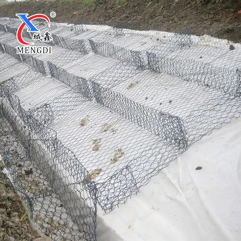 wire stone fence galfan galvanized PVC welded mesh gabion box decorative building wall fence