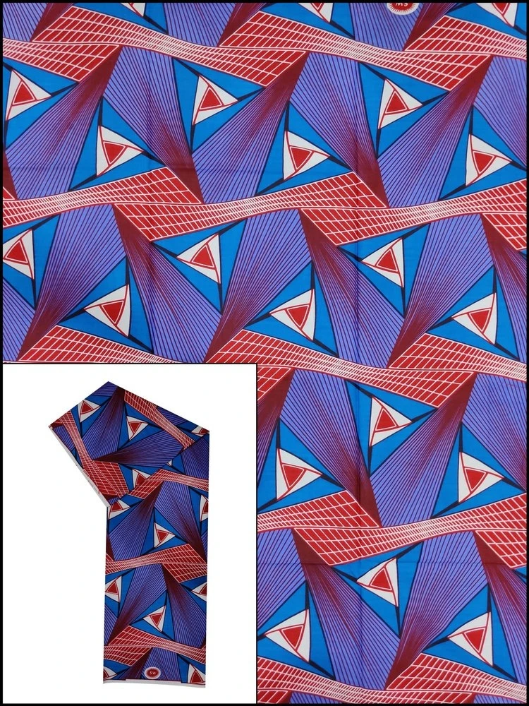 Ankara Fabric by the Yard Polyester Wax Print Plain Patterned African Print for Quilting Craft Supplies with Memory Feature