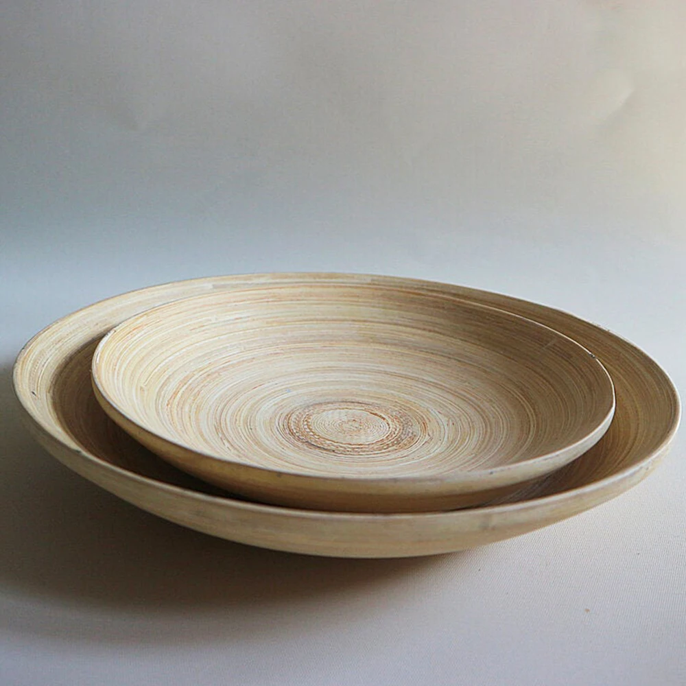 Wholesale Vietnam Bamboo Plate 3 Sizes | Unique Elegant Dishes for Food and Snacks, Dinning and Wedding Party