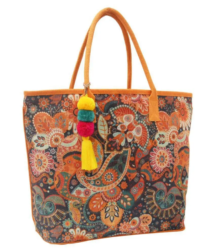 Hot Sale Simple and Beautiful Printed Jute Tote Bag with Custom Logo Design Print Fashion Grocery Shopping Bag for Men and Women