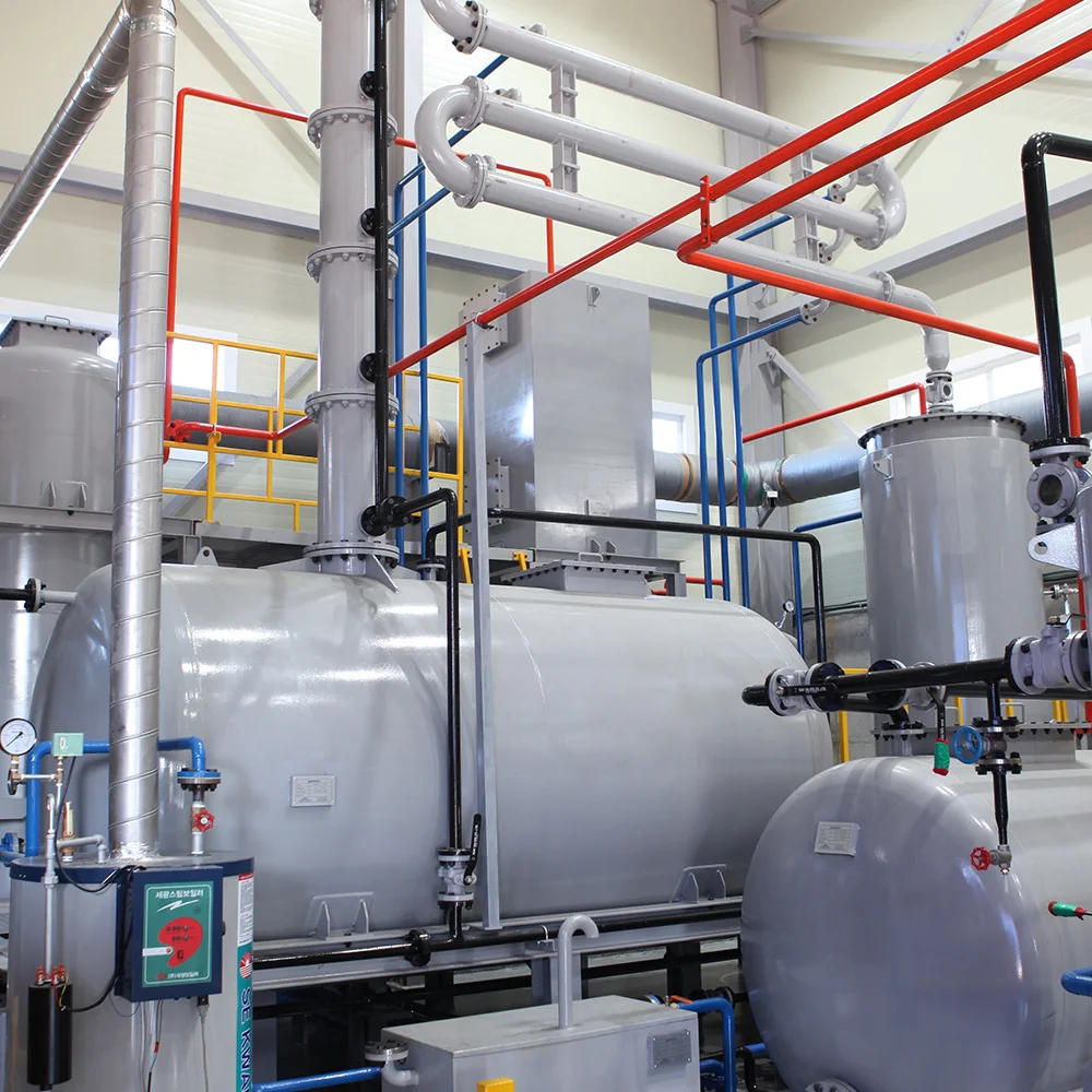 Eco-friendly Renewable oil exempted from oil tax Ecocreation Pyrolysis Plant ECP-11011 Waste Treatment Machinery