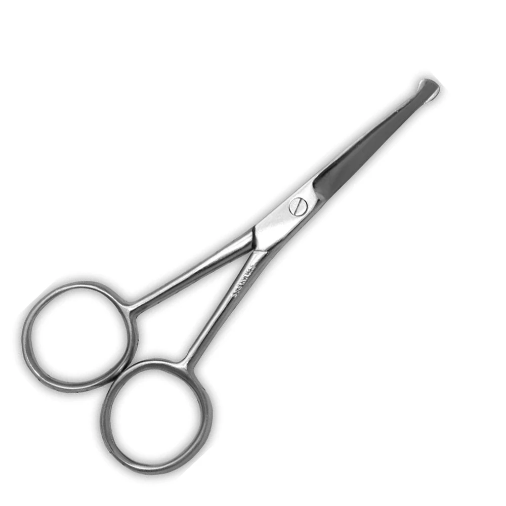 Stainless Steel for Manicure Cuticle Eyebrow Dry Skin node hair remover Rounded TIP safety scissor Blade with  Tip
