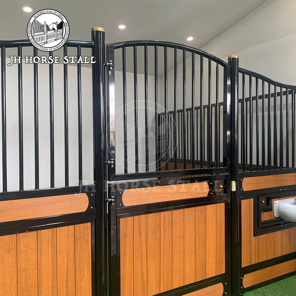 JH E08 Direct Factory Professional Manufacturer Steel Frame Structure Horse Stable for Sale