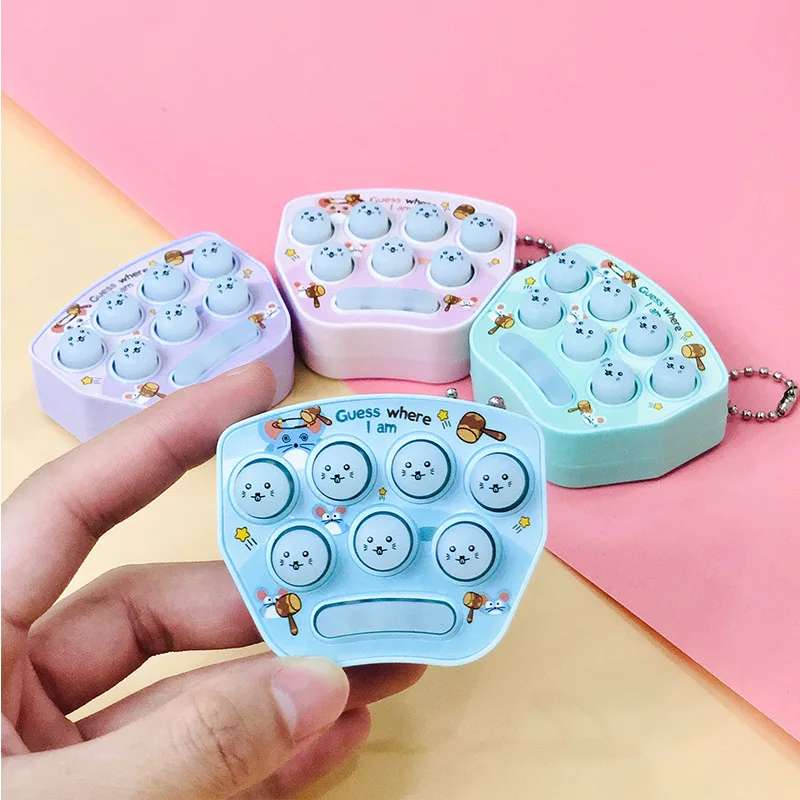 Wholesale Cross-border Mini Handheld Game Console Cartoon Pattern Whack-a-mole Electronic Light-emitting Led Flashing Toy