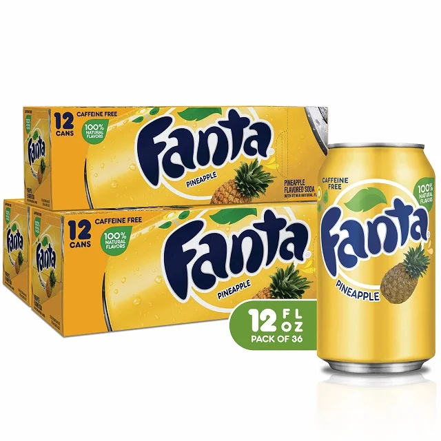FANTA Fanta Ananas Carbonated Drinks Fanta 330ml Soft Drink 8 % Brix from US;1945 0.25 L Normal