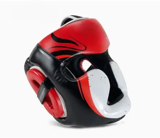 Make Your Own Boxing Training Safety Cheap Head Guard Boxing Helmet for Professionals Head Guard Made With Pure Leather MS-HG-19