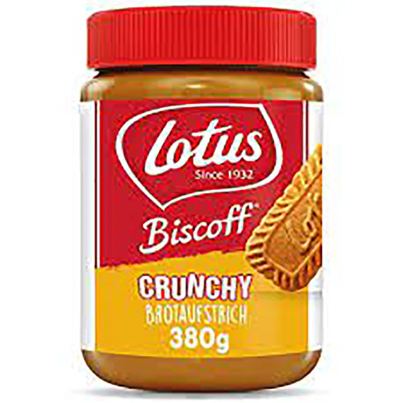Super Quality Lotus - Original Caramelised Biscuit Spread Smooth - 400g|Lotus Biscoff Crunchy Cookie Spread (380g