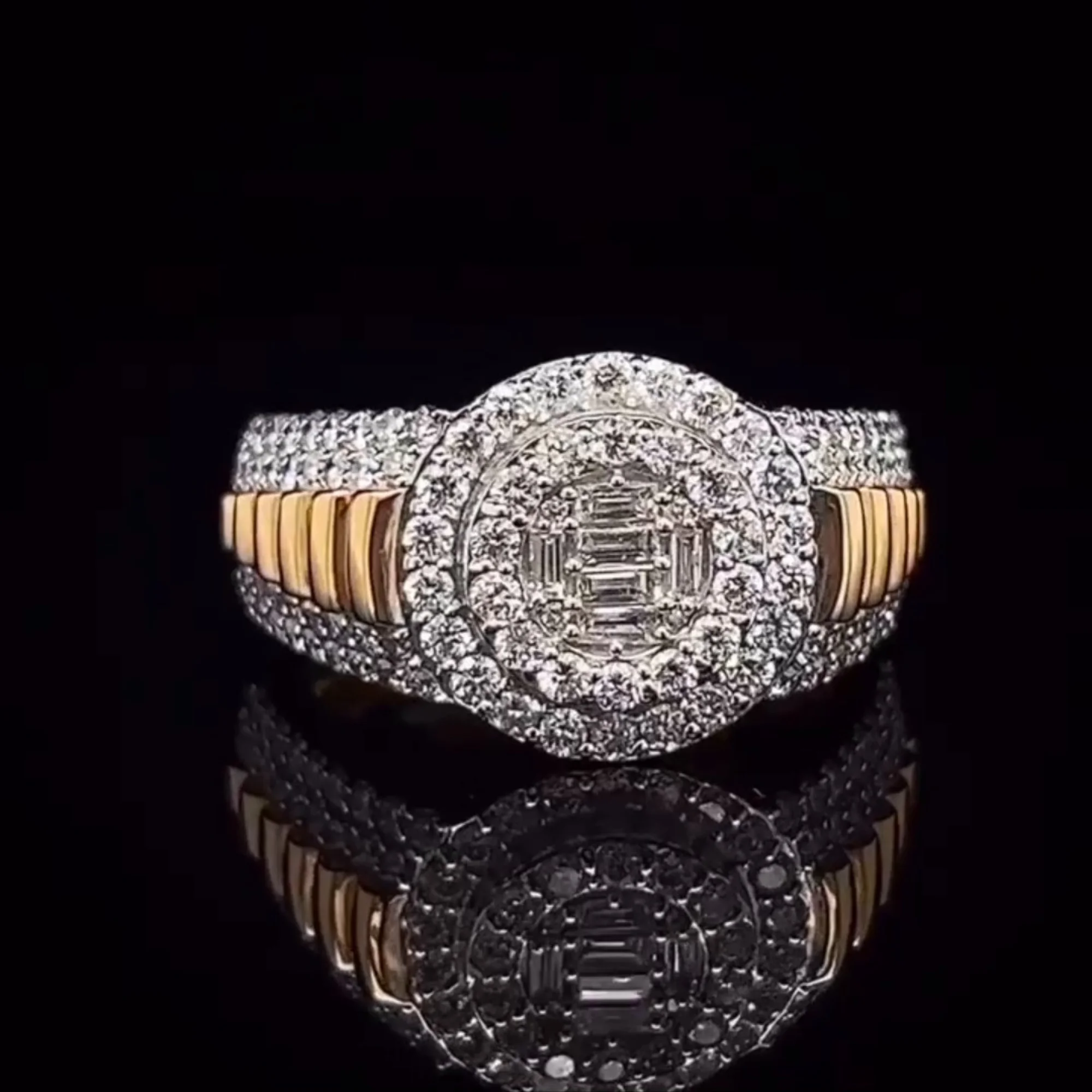 Wholesale Factory Price Moissanite Jewelry 925 Silver Iced Out Diamond Men Rings Hip Hop Moissanite Ring