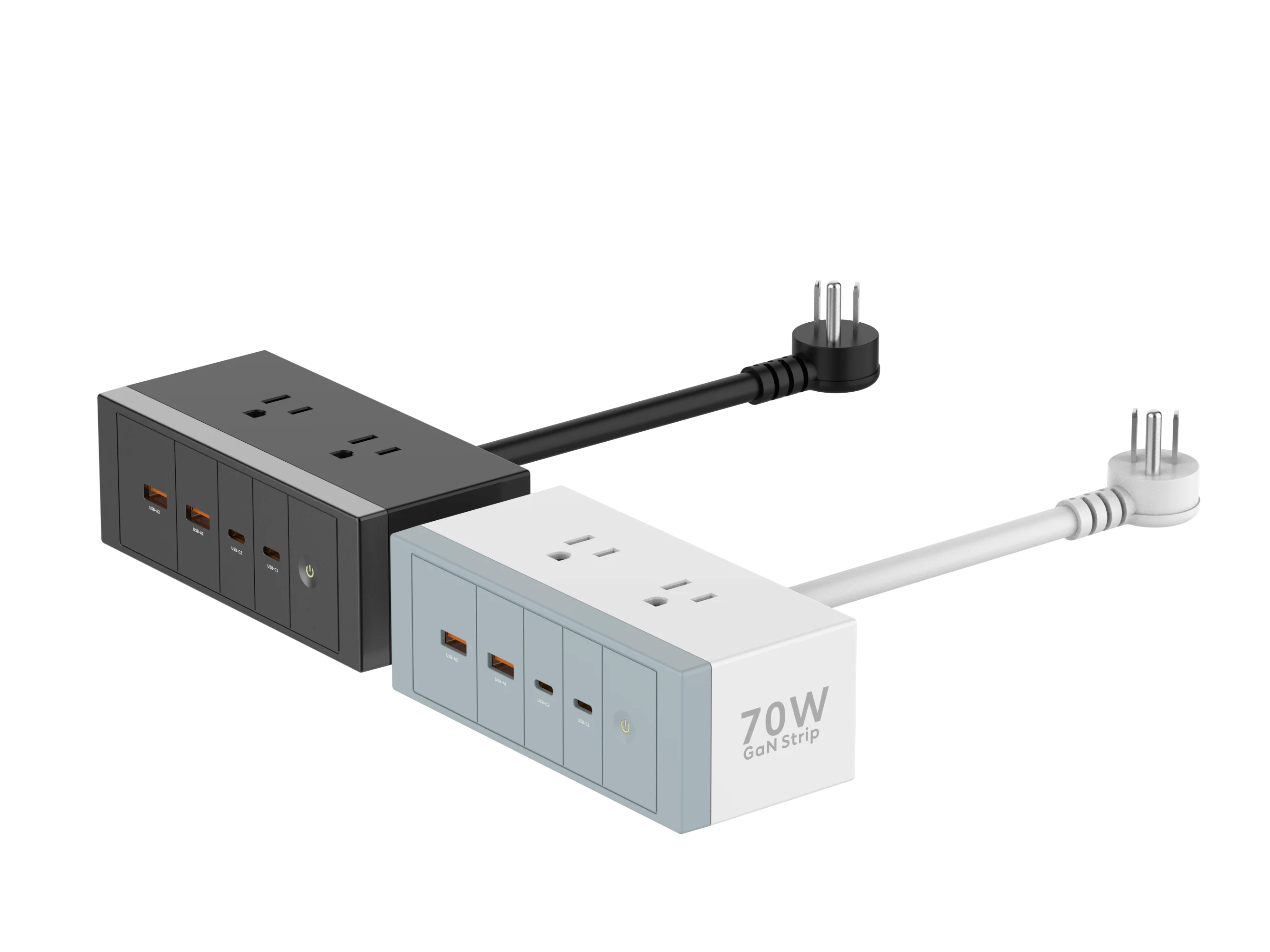 CB/CCC/ETL/PSE/ FCC/CE Factory 70W GaN USB Type C Charger Ports PD Desktop Fast Charger For iPhone Samsung  Macbook Laptop iPad