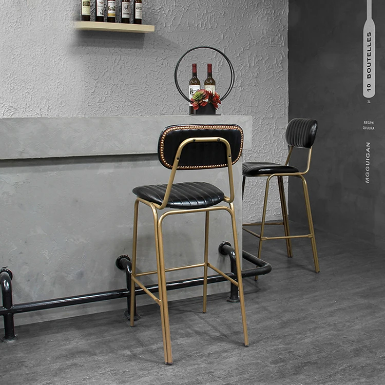 modern stool chair comfortable bar chair body design pu dining chair bar stools luxury for restaurant