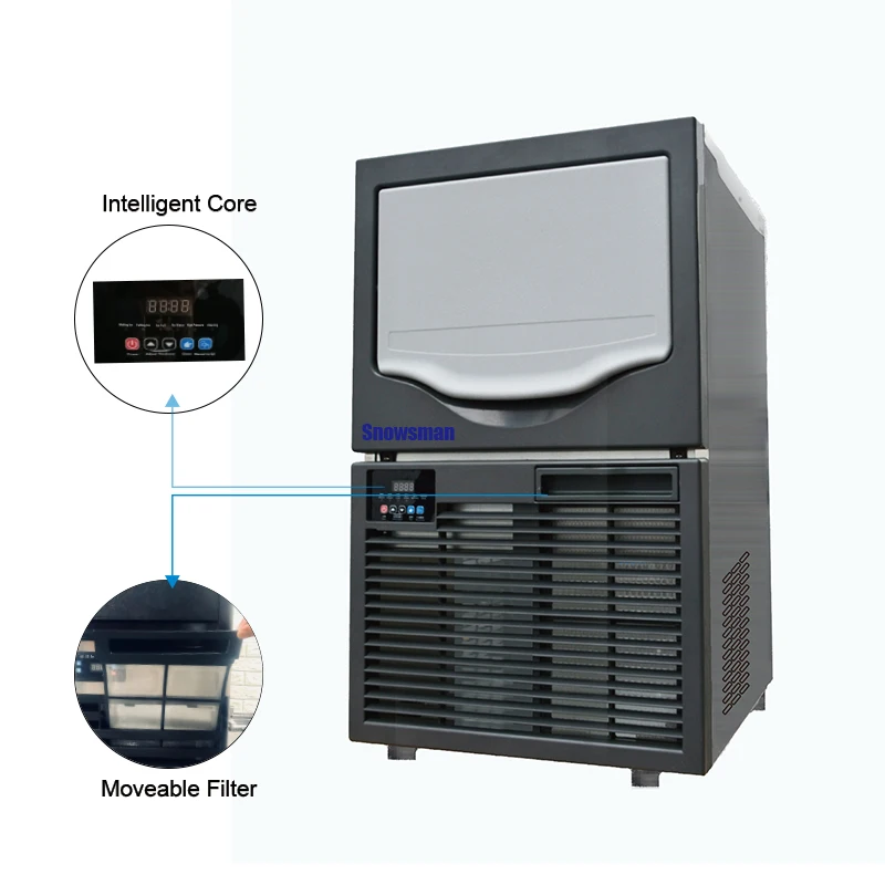 Advanced LCD Panel small ice cube making machine 120kg ice cube making machine supplier