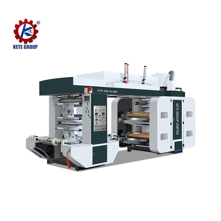 Fully Automatic Stack Type Film Roll Material 6 Color Flexographic Printers Flexo Printing Machine
