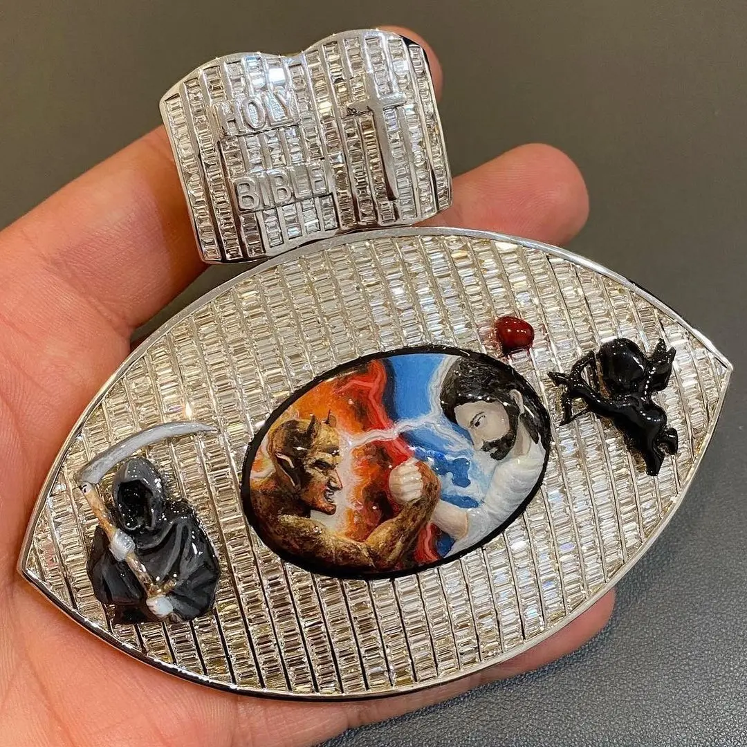 15 карат бриллианты в стиле хип-хоп пользовательский кулон 9k 10k 14k белое золото 100% натуральные алмазные подвески с тематикой микро вставка