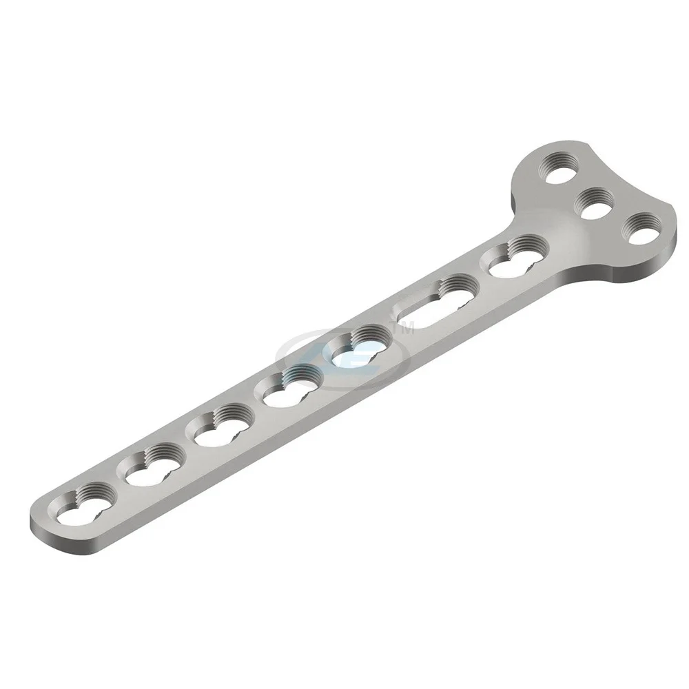 ISO Certified Indian Manufacturer High Quality Titanium Products 3 Head Hole Locking 3.5mm Small T Plate Orthopedic Implant