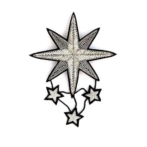 new fashion hand embroidery bullion wire brooch HAND  fashion brooch custom made jacket patches ladies brooch #000967