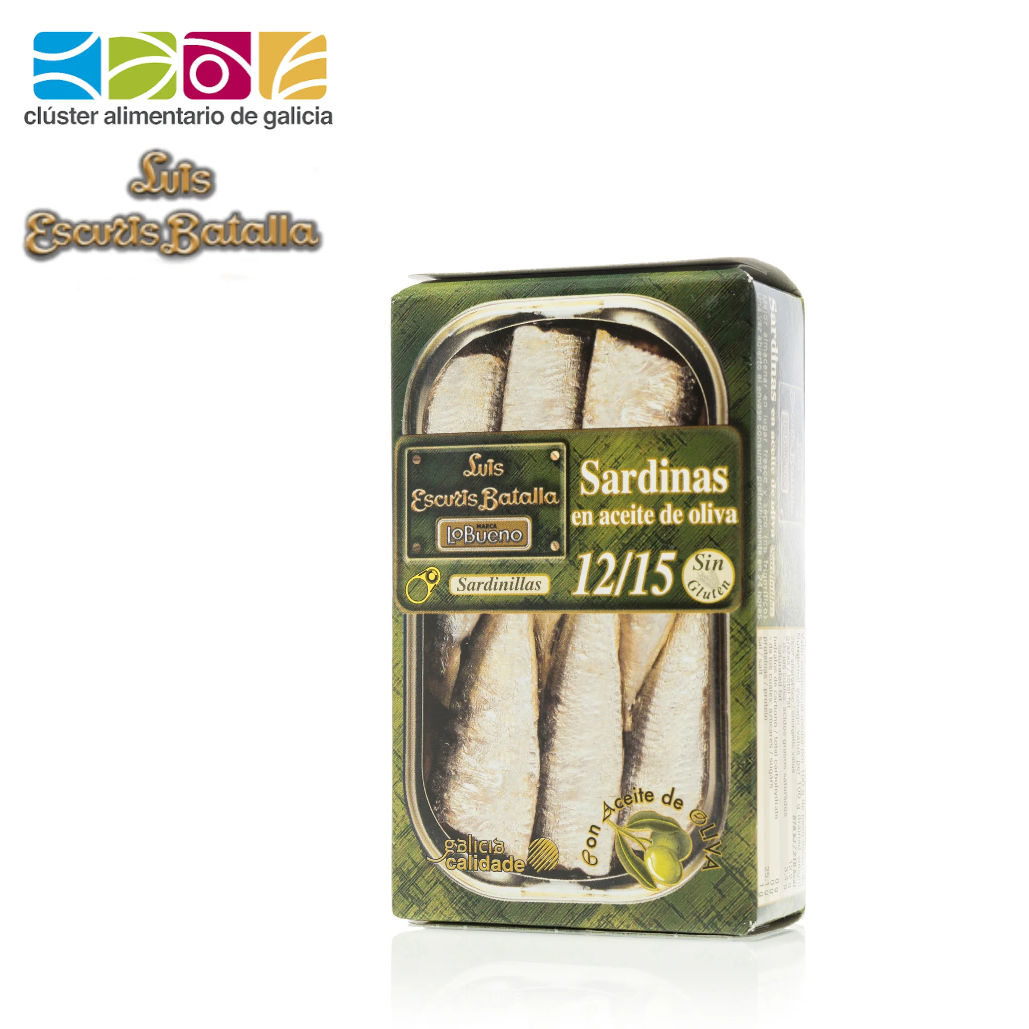 Canned Sardines in Olive Oil 12-15 pieces | Product from Spain | High Quality MSC | Conservas Luis Escuris Batalla