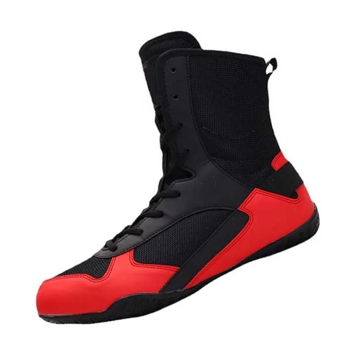 Wholesale High Quality Boxing Shoes With Custom Fit Ankle Support And Lightweight Soles Ideal For Training And Competitions